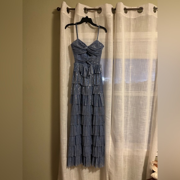 Gianni Bini Dresses & Skirts - Gianni Bini Metallic Blue Dress (“Chambray” color)